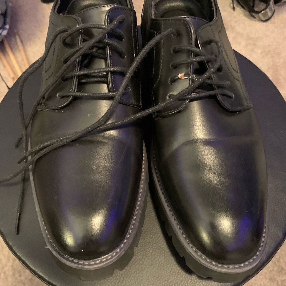 Elegant Black Leather Oxfords for Men Bruno Marc